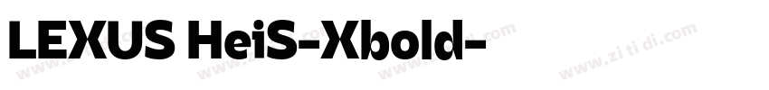 LEXUS HeiS-Xbold字体转换